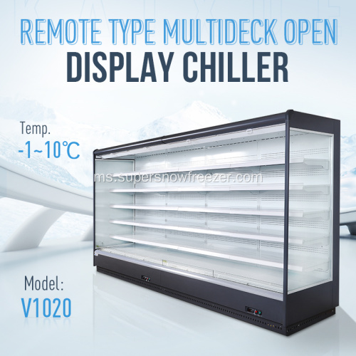 Commercial MultideCh Open Cooler untuk Sayuran